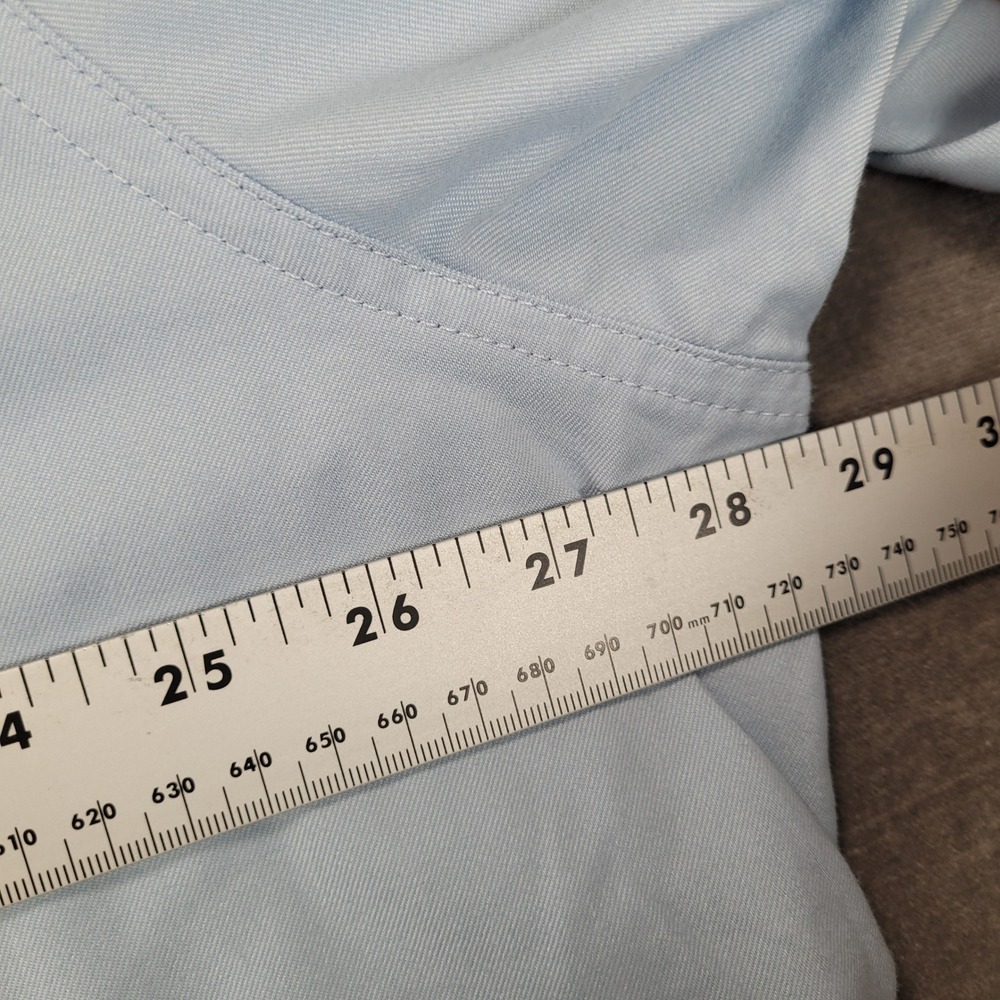 Wrangler Men 3XL Light Blue Short Sleeve Button Up Outdoor Performance Shirt - Picture 6 of 6